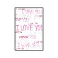 Picture of I love you  _GroupedProduct_Rectangle_Portrait_Mini_ _GroupedProduct_Rectangle_Portrait_Canvas_Framed_