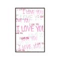 Picture of I love you  _GroupedProduct_Rectangle_Portrait_Mini_ _GroupedProduct_Rectangle_Portrait_Canvas_Framed_