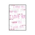 Picture of I love you  _GroupedProduct_Rectangle_Portrait_Mini_ _GroupedProduct_Rectangle_Portrait_Canvas_Framed_