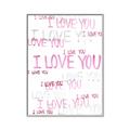 Picture of I love you  _GroupedProduct_Rectangle_Portrait_Mini_ _GroupedProduct_Rectangle_Portrait_Canvas_Framed_