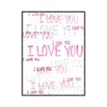 Picture of I love you  _GroupedProduct_Rectangle_Portrait_Mini_ _GroupedProduct_Rectangle_Portrait_Canvas_Framed_