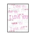 Picture of I love you  _GroupedProduct_Rectangle_Portrait_Mini_ _GroupedProduct_Rectangle_Portrait_Canvas_Framed_