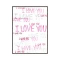 Picture of I love you  _GroupedProduct_Rectangle_Portrait_Mini_ _GroupedProduct_Rectangle_Portrait_Canvas_Framed_