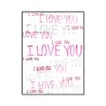 Picture of I love you  _GroupedProduct_Rectangle_Portrait_Mini_ _GroupedProduct_Rectangle_Portrait_Canvas_Framed_