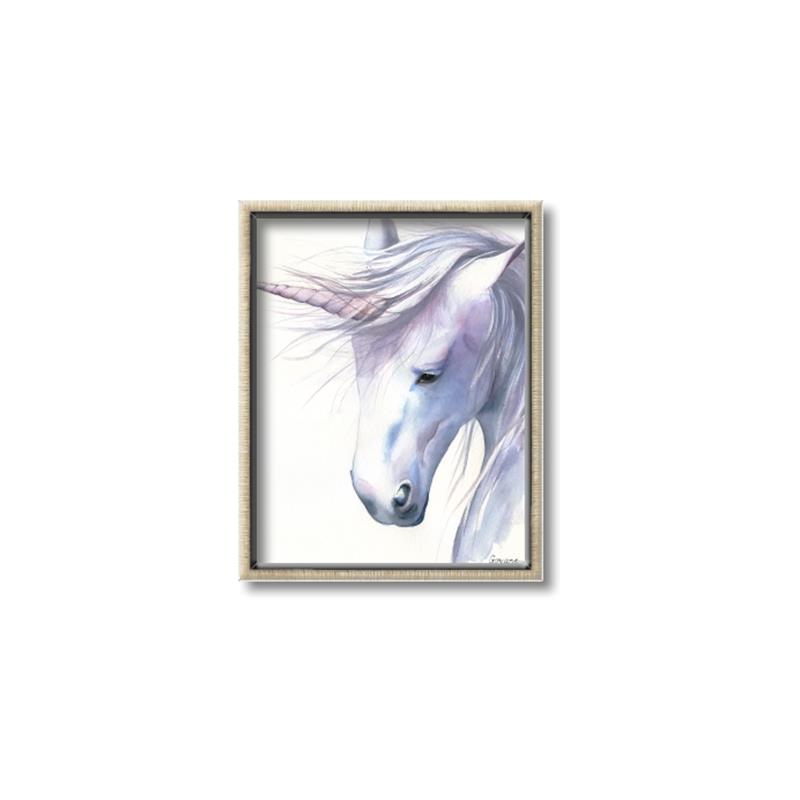 Picture of Purple Unicorn l _GroupedProduct_Rectangle_Portrait_Mini_ _GroupedProduct_Rectangle_Portrait_Canvas_Framed_