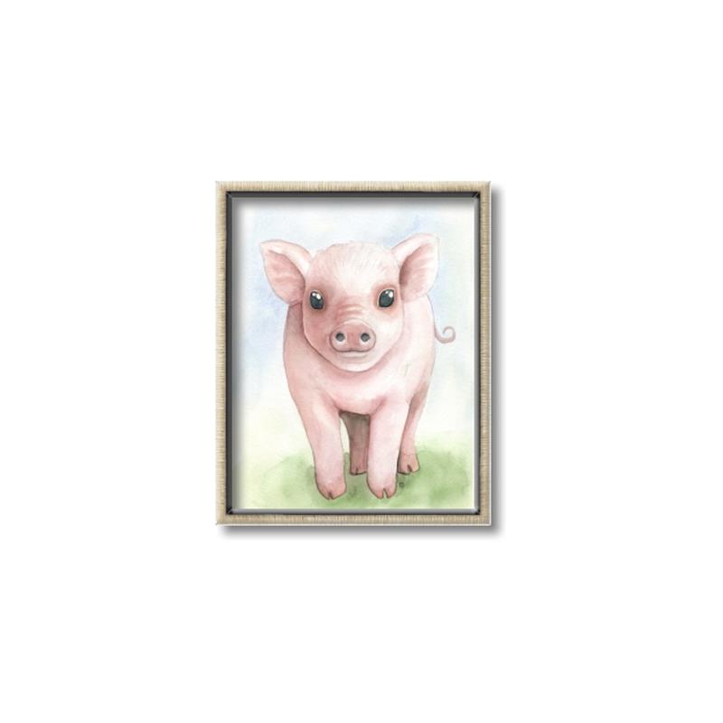 Picture of Farm Pig _GroupedProduct_Rectangle_Portrait_Mini_ _GroupedProduct_Rectangle_Portrait_Canvas_Framed_