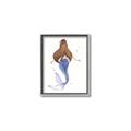 Picture of Brunette Mermaid _GroupedProduct_Rectangle_Portrait_Mini_ _GroupedProduct_Rectangle_Portrait_Canvas_Framed_