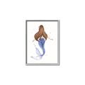 Picture of Brunette Mermaid _GroupedProduct_Rectangle_Portrait_Mini_ _GroupedProduct_Rectangle_Portrait_Canvas_Framed_