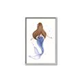 Picture of Brunette Mermaid _GroupedProduct_Rectangle_Portrait_Mini_ _GroupedProduct_Rectangle_Portrait_Canvas_Framed_