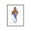 Picture of Brunette Mermaid _GroupedProduct_Rectangle_Portrait_Mini_ _GroupedProduct_Rectangle_Portrait_Canvas_Framed_