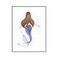 Picture of Brunette Mermaid _GroupedProduct_Rectangle_Portrait_Mini_ _GroupedProduct_Rectangle_Portrait_Canvas_Framed_
