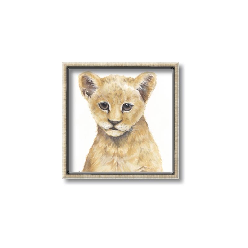 Picture of Lion Babe _GroupedProduct_Square_Mini_ _GroupedProduct_Square_Canvas_Framed_