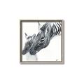 Picture of Mom and baby Zebra _GroupedProduct_Square_Mini_ _GroupedProduct_Square_Canvas_Framed_