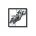 Picture of Mom and baby Zebra _GroupedProduct_Square_Mini_ _GroupedProduct_Square_Canvas_Framed_