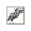 Picture of Mom and baby Zebra _GroupedProduct_Square_Mini_ _GroupedProduct_Square_Canvas_Framed_