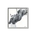 Picture of Mom and baby Zebra _GroupedProduct_Square_Mini_ _GroupedProduct_Square_Canvas_Framed_