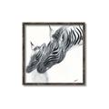 Picture of Mom and baby Zebra _GroupedProduct_Square_Mini_ _GroupedProduct_Square_Canvas_Framed_