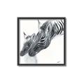 Picture of Mom and baby Zebra _GroupedProduct_Square_Mini_ _GroupedProduct_Square_Canvas_Framed_