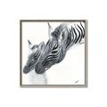 Picture of Mom and baby Zebra _GroupedProduct_Square_Mini_ _GroupedProduct_Square_Canvas_Framed_