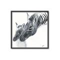 Picture of Mom and baby Zebra _GroupedProduct_Square_Mini_ _GroupedProduct_Square_Canvas_Framed_