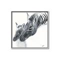 Picture of Mom and baby Zebra _GroupedProduct_Square_Mini_ _GroupedProduct_Square_Canvas_Framed_