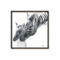 Picture of Mom and baby Zebra _GroupedProduct_Square_Mini_ _GroupedProduct_Square_Canvas_Framed_