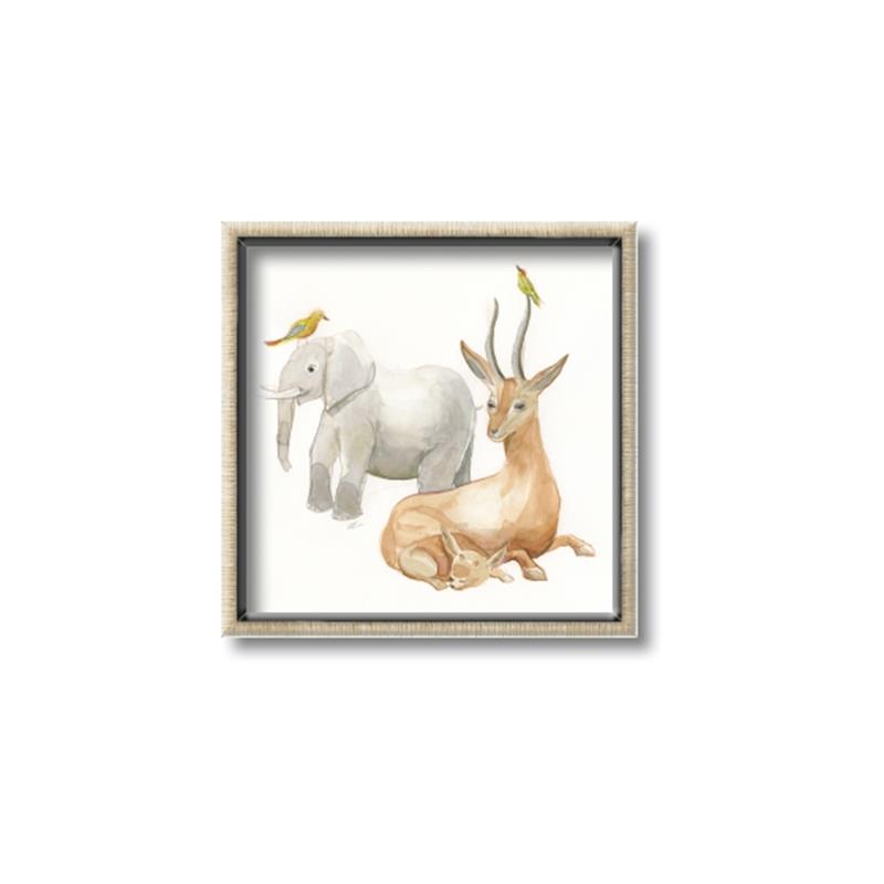 Picture of Safari Squad IV _GroupedProduct_Square_Mini_ _GroupedProduct_Square_Canvas_Framed_
