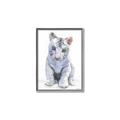 Picture of White Tiger Cub _GroupedProduct_Rectangle_Portrait_Mini_ _GroupedProduct_Rectangle_Portrait_Canvas_Framed_