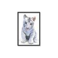 Picture of White Tiger Cub _GroupedProduct_Rectangle_Portrait_Mini_ _GroupedProduct_Rectangle_Portrait_Canvas_Framed_