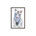 Picture of White Tiger Cub _GroupedProduct_Rectangle_Portrait_Mini_ _GroupedProduct_Rectangle_Portrait_Canvas_Framed_