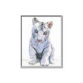Picture of White Tiger Cub _GroupedProduct_Rectangle_Portrait_Mini_ _GroupedProduct_Rectangle_Portrait_Canvas_Framed_