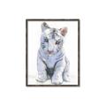 Picture of White Tiger Cub _GroupedProduct_Rectangle_Portrait_Mini_ _GroupedProduct_Rectangle_Portrait_Canvas_Framed_