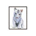 Picture of White Tiger Cub _GroupedProduct_Rectangle_Portrait_Mini_ _GroupedProduct_Rectangle_Portrait_Canvas_Framed_