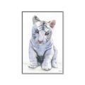 Picture of White Tiger Cub _GroupedProduct_Rectangle_Portrait_Mini_ _GroupedProduct_Rectangle_Portrait_Canvas_Framed_