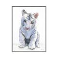 Picture of White Tiger Cub _GroupedProduct_Rectangle_Portrait_Mini_ _GroupedProduct_Rectangle_Portrait_Canvas_Framed_