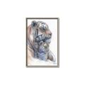 Picture of Mom and Baby Tiger _GroupedProduct_Rectangle_Portrait_Mini_ _GroupedProduct_Rectangle_Portrait_Canvas_Framed_