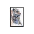 Picture of Mom and Baby Tiger _GroupedProduct_Rectangle_Portrait_Mini_ _GroupedProduct_Rectangle_Portrait_Canvas_Framed_