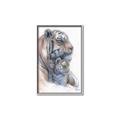 Picture of Mom and Baby Tiger _GroupedProduct_Rectangle_Portrait_Mini_ _GroupedProduct_Rectangle_Portrait_Canvas_Framed_