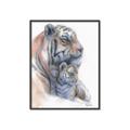 Picture of Mom and Baby Tiger _GroupedProduct_Rectangle_Portrait_Mini_ _GroupedProduct_Rectangle_Portrait_Canvas_Framed_