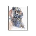 Picture of Mom and Baby Tiger _GroupedProduct_Rectangle_Portrait_Mini_ _GroupedProduct_Rectangle_Portrait_Canvas_Framed_