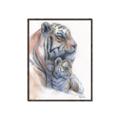 Picture of Mom and Baby Tiger _GroupedProduct_Rectangle_Portrait_Mini_ _GroupedProduct_Rectangle_Portrait_Canvas_Framed_