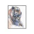 Picture of Mom and Baby Tiger _GroupedProduct_Rectangle_Portrait_Mini_ _GroupedProduct_Rectangle_Portrait_Canvas_Framed_