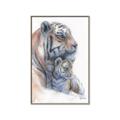 Picture of Mom and Baby Tiger _GroupedProduct_Rectangle_Portrait_Mini_ _GroupedProduct_Rectangle_Portrait_Canvas_Framed_