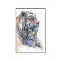 Picture of Mom and Baby Tiger _GroupedProduct_Rectangle_Portrait_Mini_ _GroupedProduct_Rectangle_Portrait_Canvas_Framed_