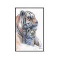Picture of Mom and Baby Tiger _GroupedProduct_Rectangle_Portrait_Mini_ _GroupedProduct_Rectangle_Portrait_Canvas_Framed_