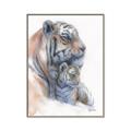 Picture of Mom and Baby Tiger _GroupedProduct_Rectangle_Portrait_Mini_ _GroupedProduct_Rectangle_Portrait_Canvas_Framed_
