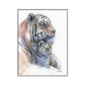 Picture of Mom and Baby Tiger _GroupedProduct_Rectangle_Portrait_Mini_ _GroupedProduct_Rectangle_Portrait_Canvas_Framed_