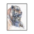 Picture of Mom and Baby Tiger _GroupedProduct_Rectangle_Portrait_Mini_ _GroupedProduct_Rectangle_Portrait_Canvas_Framed_