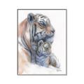 Picture of Mom and Baby Tiger _GroupedProduct_Rectangle_Portrait_Mini_ _GroupedProduct_Rectangle_Portrait_Canvas_Framed_