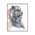 Picture of Mom and Baby Tiger _GroupedProduct_Rectangle_Portrait_Mini_ _GroupedProduct_Rectangle_Portrait_Canvas_Framed_